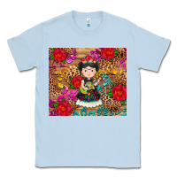 Dusty Blue Mexican girl Classic Tee - RanaPortraitStore