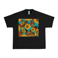 Black rustic sunflowers Urban Heavy Tee - TumblerDesignByShophia