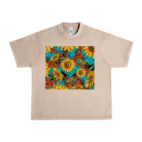 French Oak rustic sunflowers Urban Heavy Tee - TumblerDesignByShophia