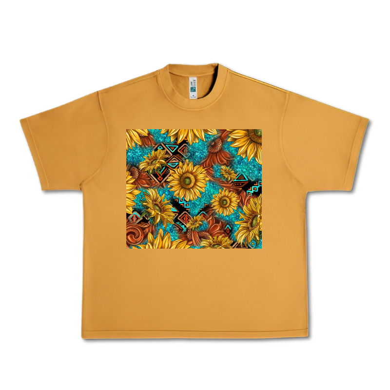 Rustic Sunflowers Urban Heavy Tee by TumblerDesignByShophia | Teevron
