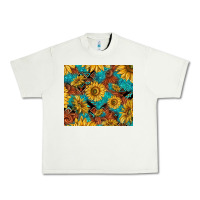 Pistachio rustic sunflowers Urban Heavy Tee - TumblerDesignByShophia