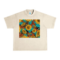 Sandshell rustic sunflowers Urban Heavy Tee - TumblerDesignByShophia