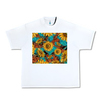 White rustic sunflowers Urban Heavy Tee - TumblerDesignByShophia