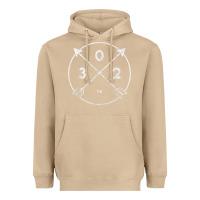 Mushroom Delaware Area Code 302 State Pride Souvenir Gift Arrow Heavyweight Hoodie - minhPixels