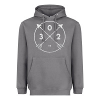 Storm Delaware Area Code 302 State Pride Souvenir Gift Arrow Heavyweight Hoodie - minhPixels