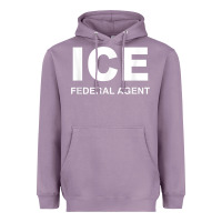 Lavender ICE Federal Agent Halloween Costume Police Immigration Shirt Heavyweight Hoodie - minhPixels