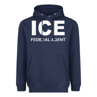 Navy ICE Federal Agent Halloween Costume Police Immigration Shirt Heavyweight Hoodie - minhPixels