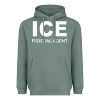 Sage ICE Federal Agent Halloween Costume Police Immigration Shirt Heavyweight Hoodie - minhPixels
