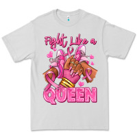 Dove Grey Survivor queen Breast Cancer afro girl sneakers Premium Tee - RanaPortraitStore
