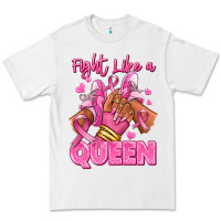 White Survivor queen Breast Cancer afro girl sneakers Premium Tee - RanaPortraitStore