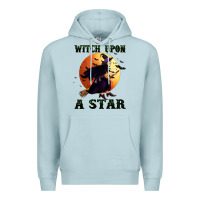 Blue Mist witch upon a star Premium Hoodie - BundleAndBundleShop