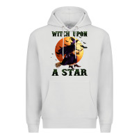 Dove Grey witch upon a star Premium Hoodie - BundleAndBundleShop