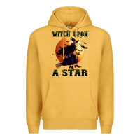 Mustard witch upon a star Premium Hoodie - BundleAndBundleShop