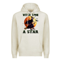 Oatmeal Heather witch upon a star Premium Hoodie - BundleAndBundleShop