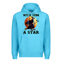Ocean Blue witch upon a star Premium Hoodie - BundleAndBundleShop