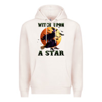 Pale Pink witch upon a star Premium Hoodie - BundleAndBundleShop
