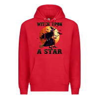 Red witch upon a star Premium Hoodie - BundleAndBundleShop