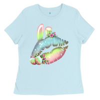 Baby Blue Eared Paster Color Easter Lips Ladies Tee - Bettercallsaul