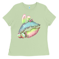 Matcha Eared Paster Color Easter Lips Ladies Tee - Bettercallsaul