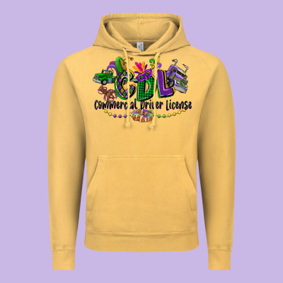 Cdl Mardi Gras Vintage Hoodie Designed By Cowgirlartshop