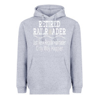Heather Grey Mens Railroad Retirement Gifts For Men Heavyweight Hoodie - minhPixels