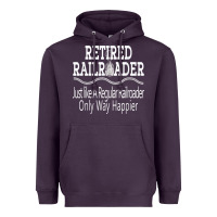 Plum Mens Railroad Retirement Gifts For Men Heavyweight Hoodie - minhPixels