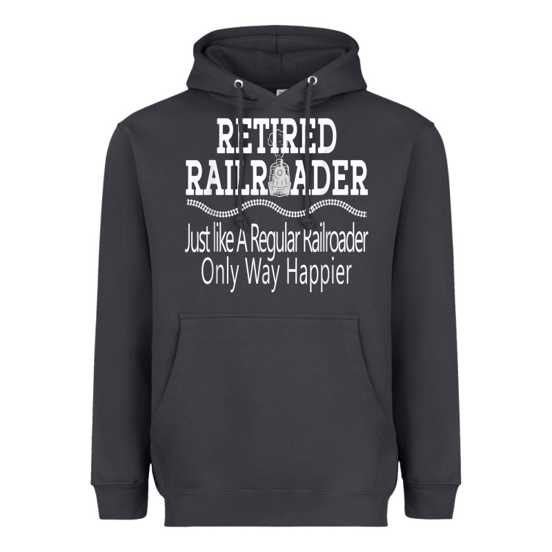 Mens Railroad Retirement Gifts For Men Heavyweight Hoodie by minhPixels | Teevron