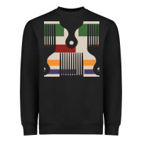 Black afro comb seamless pattern Heavyweight Sweatshirt - BundleAndBundleShop