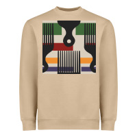 Mushroom afro comb seamless pattern Heavyweight Sweatshirt - BundleAndBundleShop