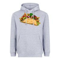 Heather Grey mexican taco Heavyweight Hoodie - Artiststas