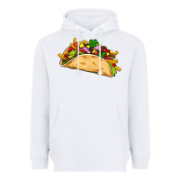 White mexican taco Heavyweight Hoodie - Artiststas