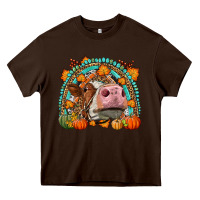 Fall Cow Rainbow Heavy Core Tee | Teevron