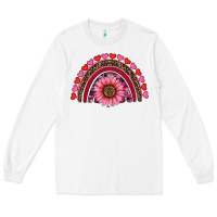 White valentine's day sunflower rainbow Long Sleeve Tee - RanaPortraitStore
