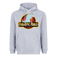 Heather Grey Furaffic Forld Heavyweight Hoodie - minhPixels