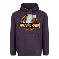 Plum Furaffic Forld Heavyweight Hoodie - minhPixels