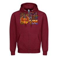 Burgundy little mister gobble gobble Zipper Hoodie - CowhideDigitalArt
