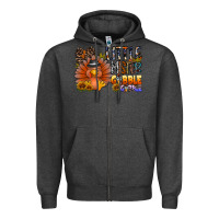 Charcoal Heather little mister gobble gobble Zipper Hoodie - CowhideDigitalArt