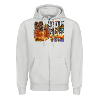 Dove Grey little mister gobble gobble Zipper Hoodie - CowhideDigitalArt