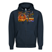 Navy little mister gobble gobble Zipper Hoodie - CowhideDigitalArt