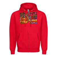 Red little mister gobble gobble Zipper Hoodie - CowhideDigitalArt