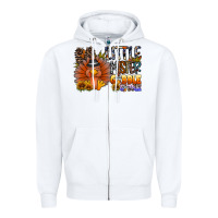 White little mister gobble gobble Zipper Hoodie - CowhideDigitalArt