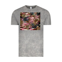 Cloud Rock American flag leopard pinktumbler Vintage Tee - HowdyJamesFarm