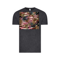 Vintage Black American flag leopard pinktumbler Vintage Tee - HowdyJamesFarm