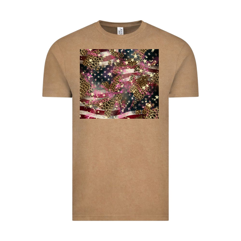 American Flag Leopard Pinktumbler Vintage Tee by HowdyJamesFarm | Teevron