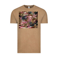 Vintage Coffee American flag leopard pinktumbler Vintage Tee - HowdyJamesFarm