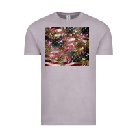 Vintage Zinc American flag leopard pinktumbler Vintage Tee - HowdyJamesFarm