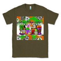 Army Green Halloween Coffee Cups Classic Tee - texasbilliewilder