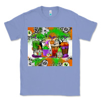 Colony Blue Halloween Coffee Cups Classic Tee - texasbilliewilder