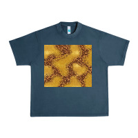 Midnight Navy gold glitter with leopard pattern Urban Heavy Tee - TumblerDesignByShophia