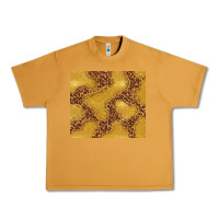 Peanut Butter gold glitter with leopard pattern Urban Heavy Tee - TumblerDesignByShophia